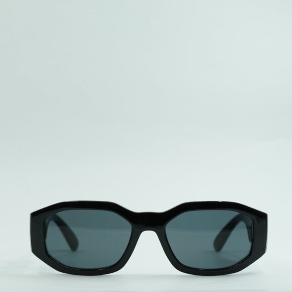 Versace VE4361 536087 Oval Sunglasses – Black/Grey main image 11